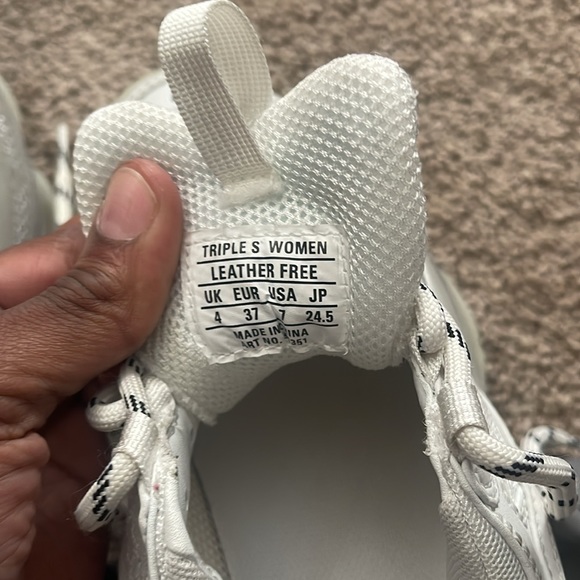 Selling balenciaga trip ssss with clear soles “gently used” - Picture 5 of 5